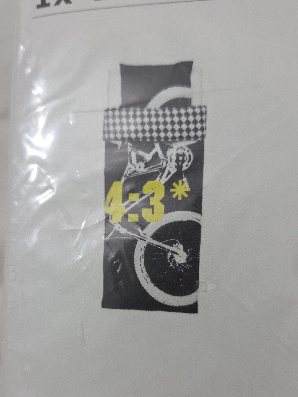 IKEA LÄCKERT Twin Duvet Cover in Black and White Check & Graphic